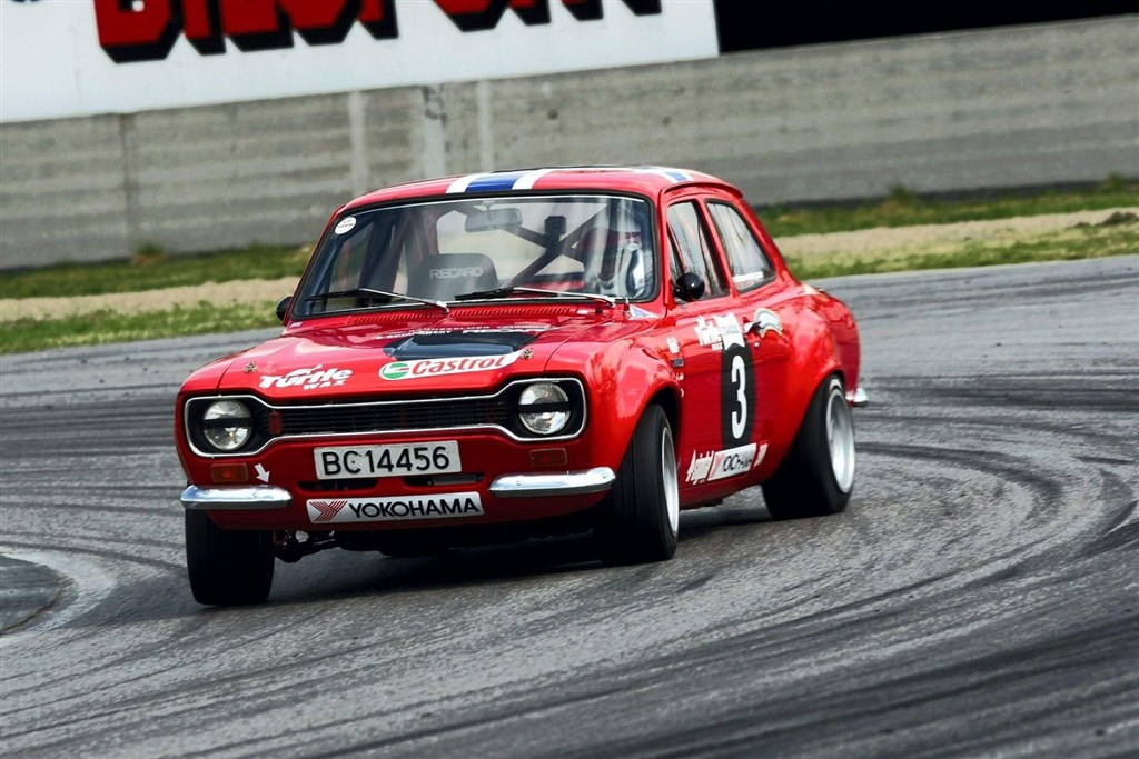 Ældste bil i feltet ved Birch / Tvilum Rally Show bliver Holm Jacob Mathesons Ford Escort
(Foto: Red Bull)